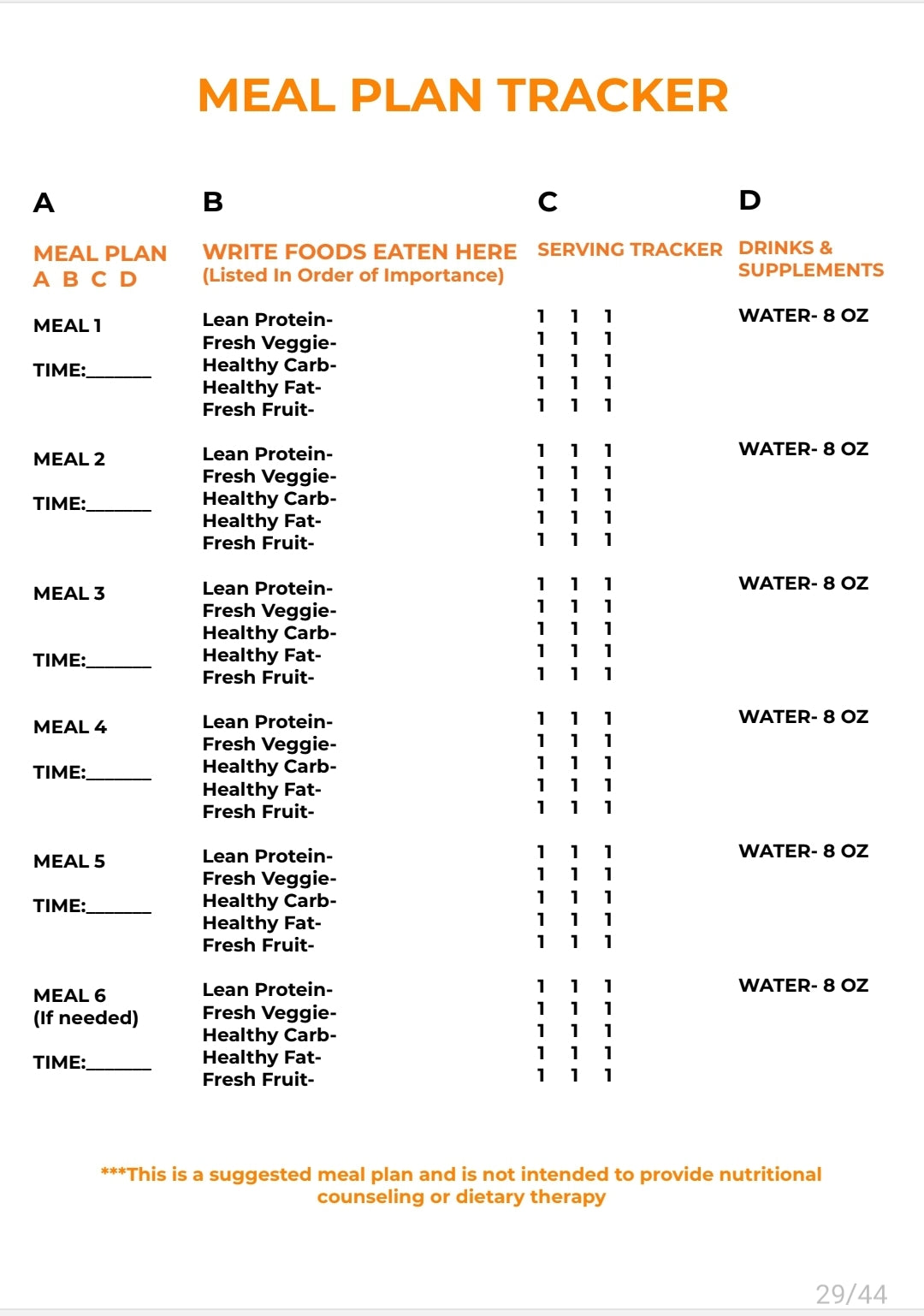 Reeboot Nutrition Guide